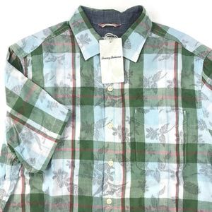 Tommy Bahama Mens Camp Shirt Double Fauna Castaway